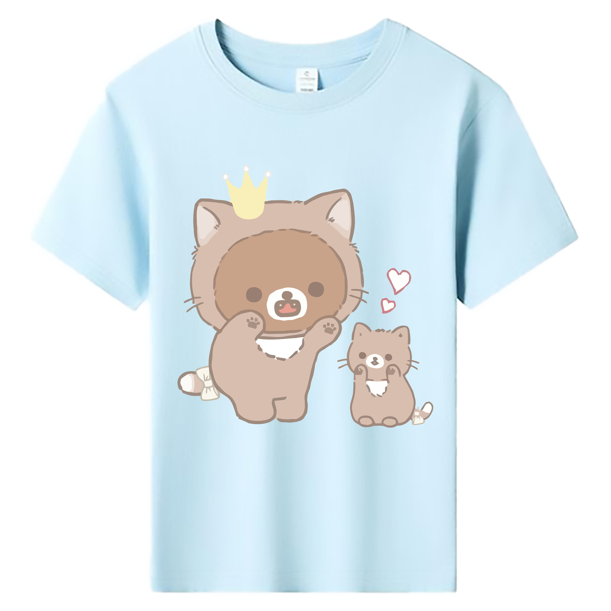 （画像用） リラックマ リラックマ キイロイトリ Rilakkuma Korilakkuma Kiiroitori 綿100％キッズTシャツ（フロントプリント）